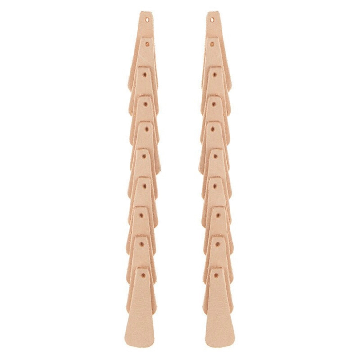 10 pack Veg Tan Leather Earring Blanks