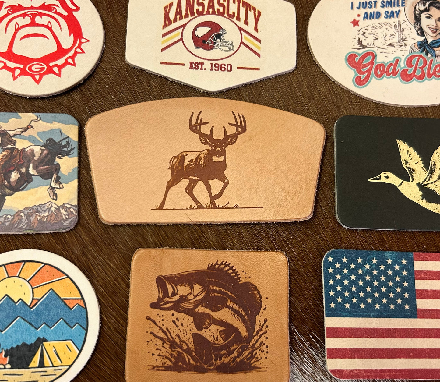 Western Farm Show Leather Patch Sticker