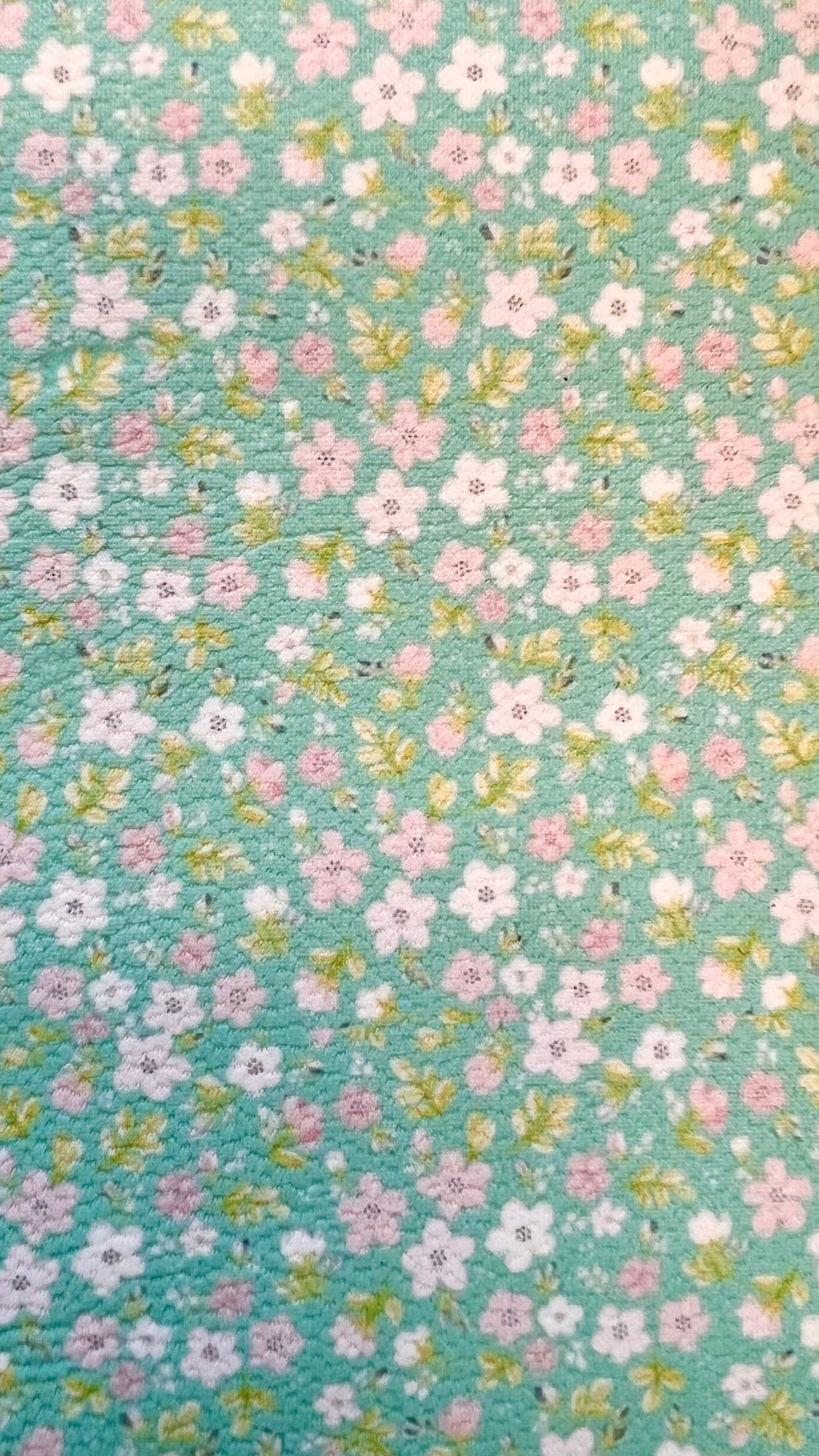 Leatherific Crafting Sheet in Turqoise Bouquet 8 1/2” x 11”