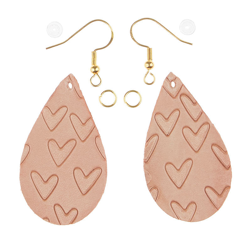 DIY Leather Earring: We Start It, You Finish It! Teardrop Markerific Kit