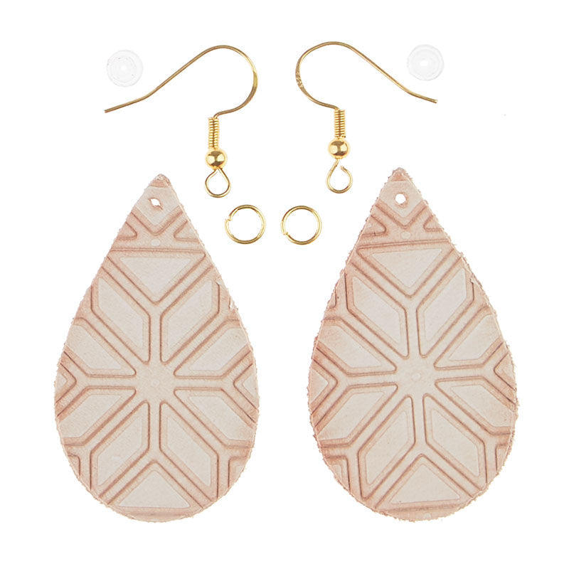 DIY Leather Earring: We Start It, You Finish It! Teardrop Markerific Kit