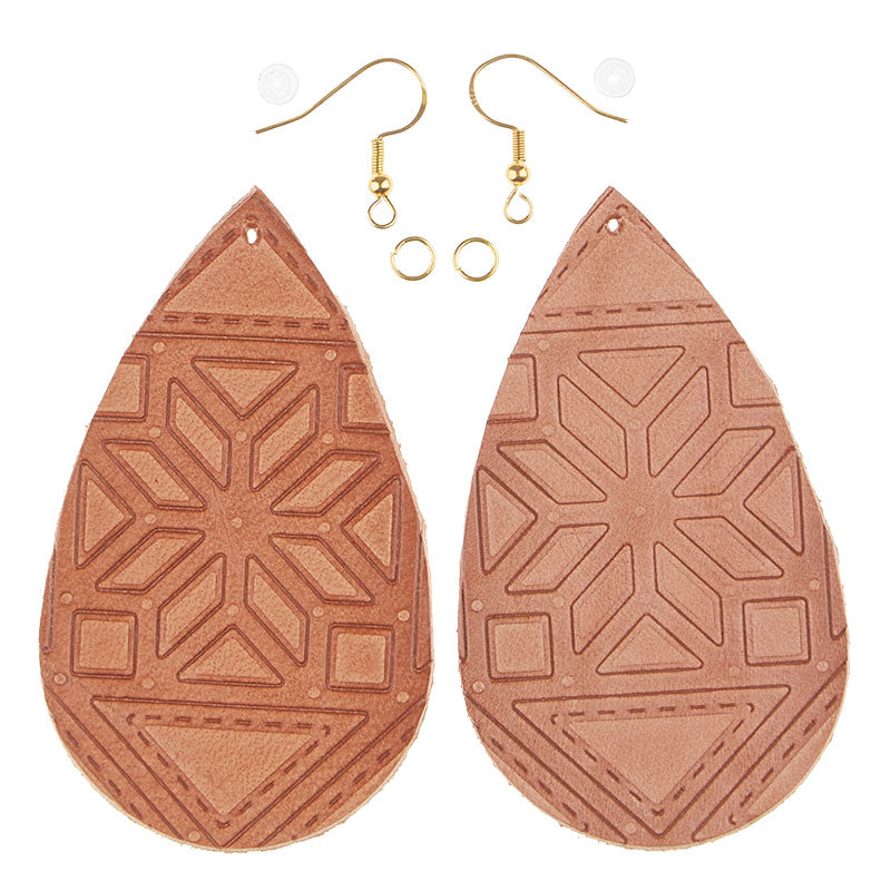 DIY Leather Earring: We Start It, You Finish It! Teardrop Markerific Kit