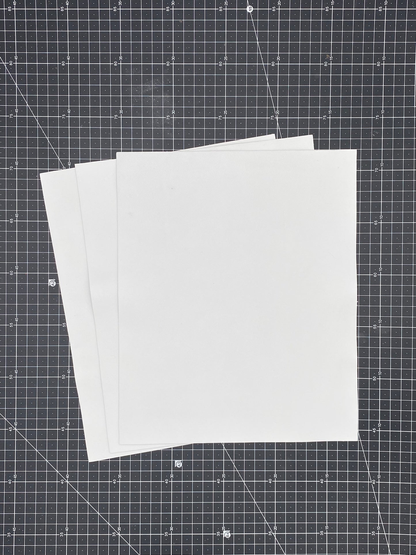 Leatherific Transfer Paper and White Lamb Leather Bundle 8 1/2" By 11"