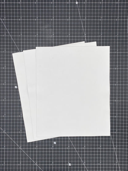 Leatherific Transfer Paper and White Lamb Leather Bundle 8 1/2" By 11"