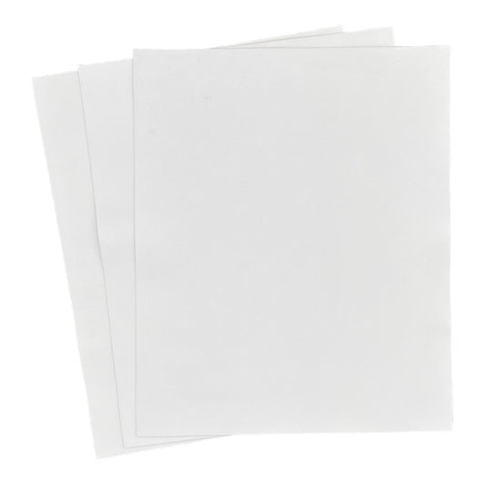 White Lamb Leather Crafting Sheets, 3 Pack 8 1/2" By 11"