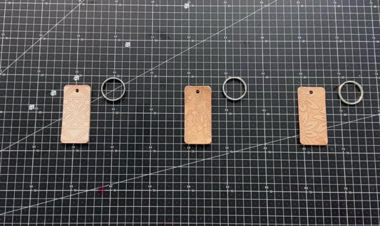 DIY Leather Rectangle Keychain Bundle, Markerific