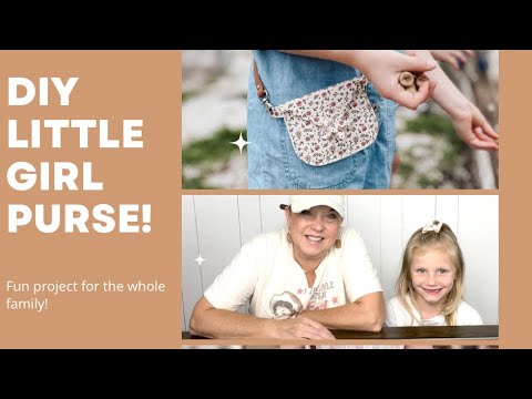 DIY Little Girl Leather Purse