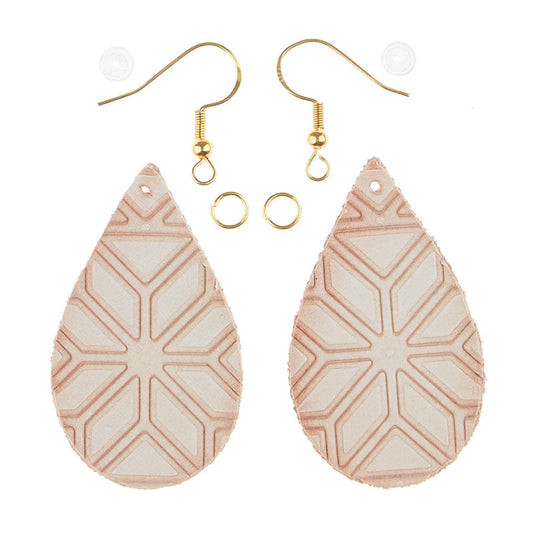 DIY Leather Earring: We Start It, You Finish It! Teardrop Markerific Kit
