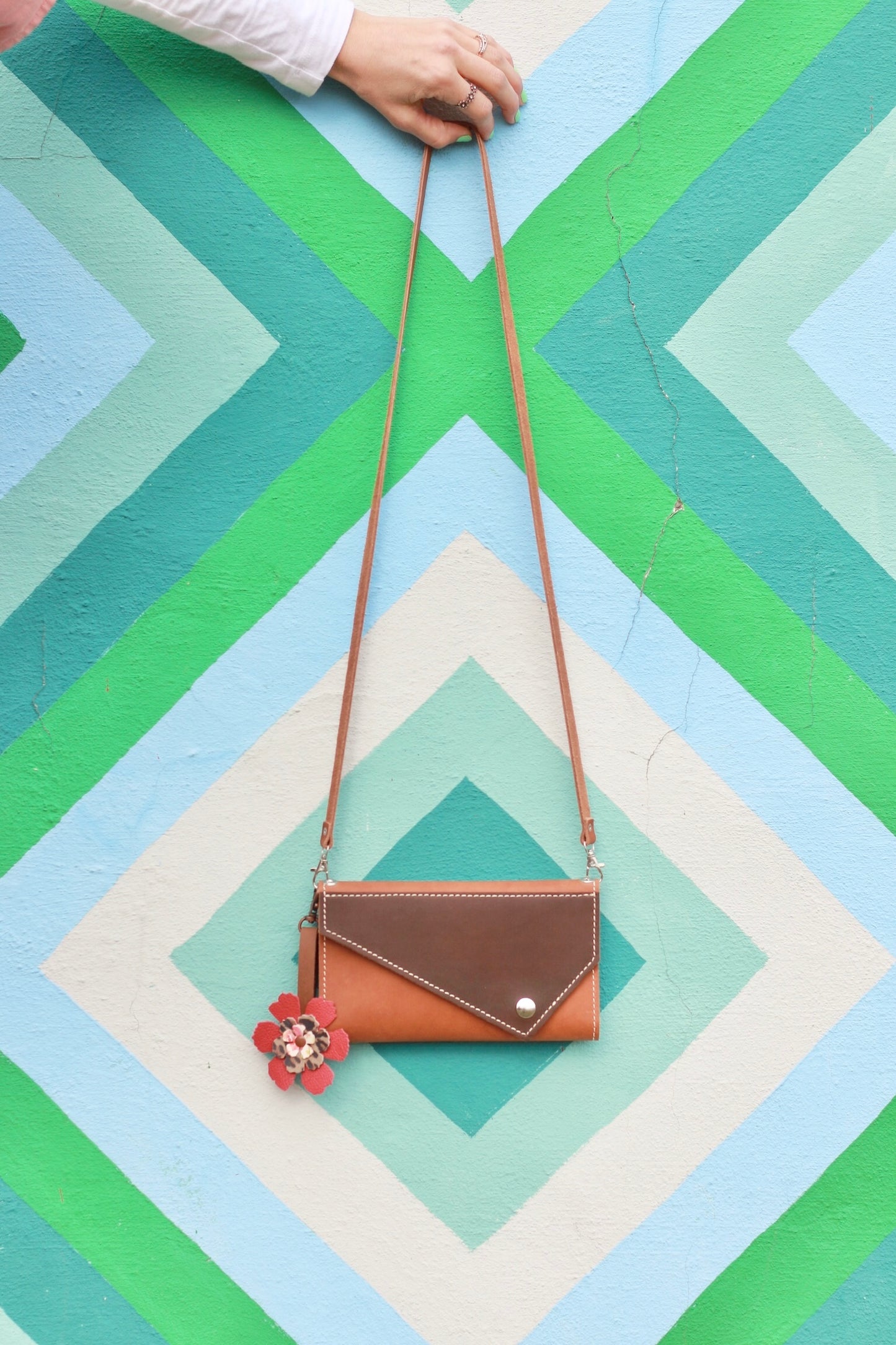 Crossbody Leather Phone Wallet