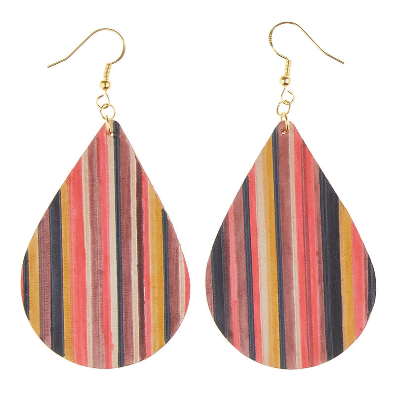 DIY Leather Earing: We Start it, You Finish it! Teardrop, Markerific Kit