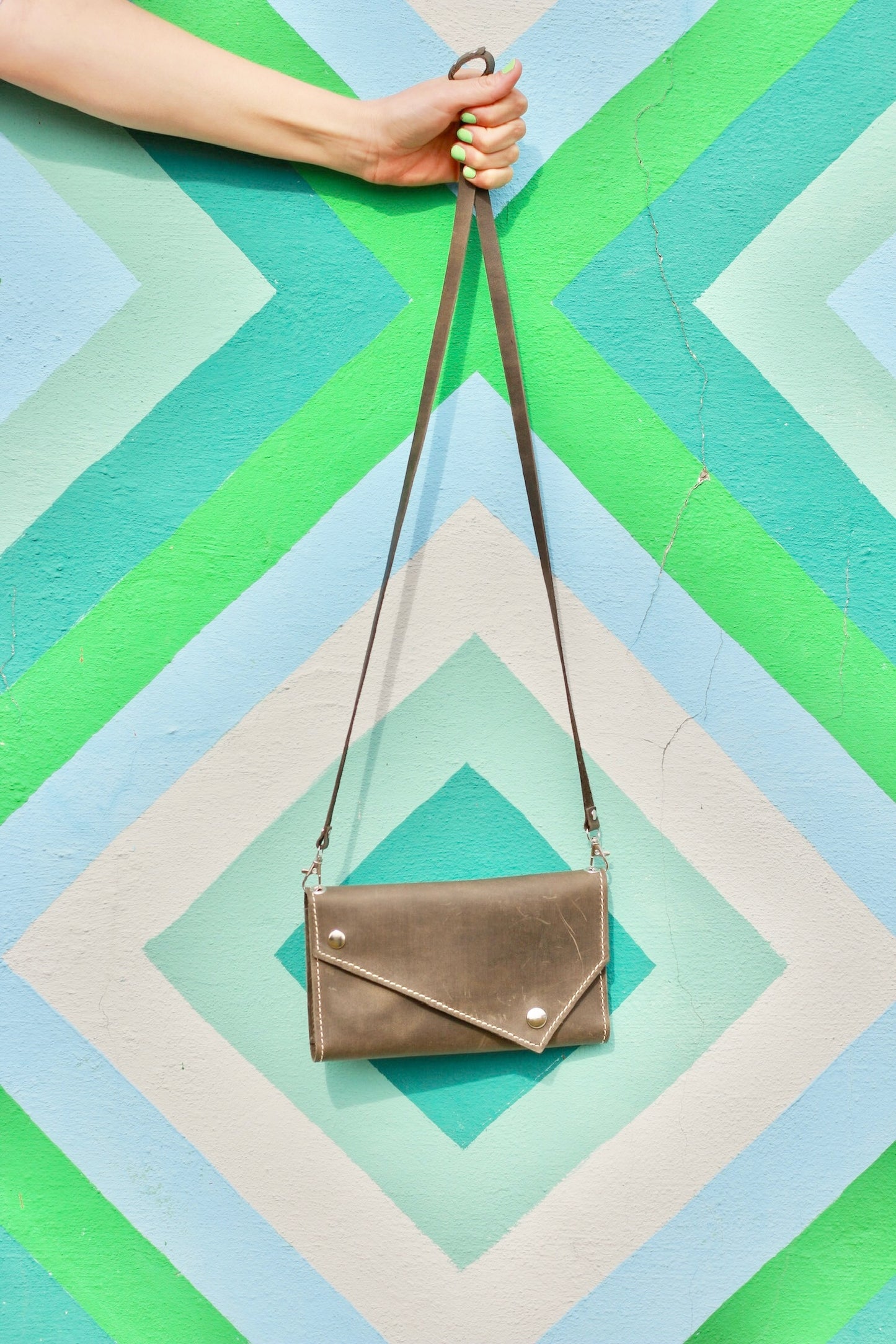 Crossbody Leather Phone Wallet