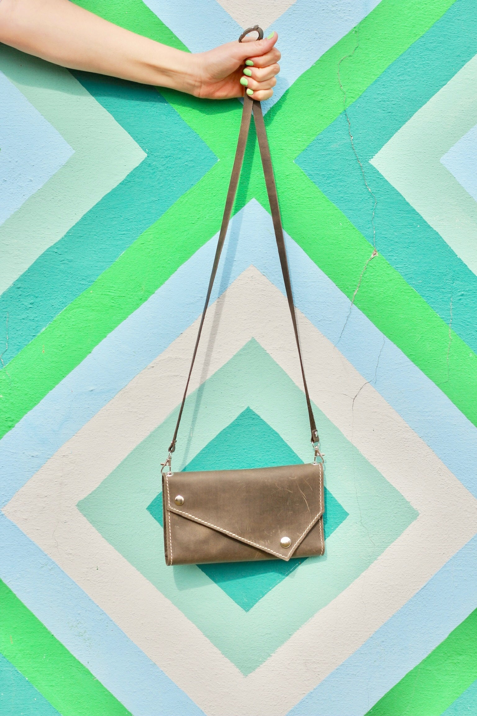 Crossbody Leather Phone Wallet