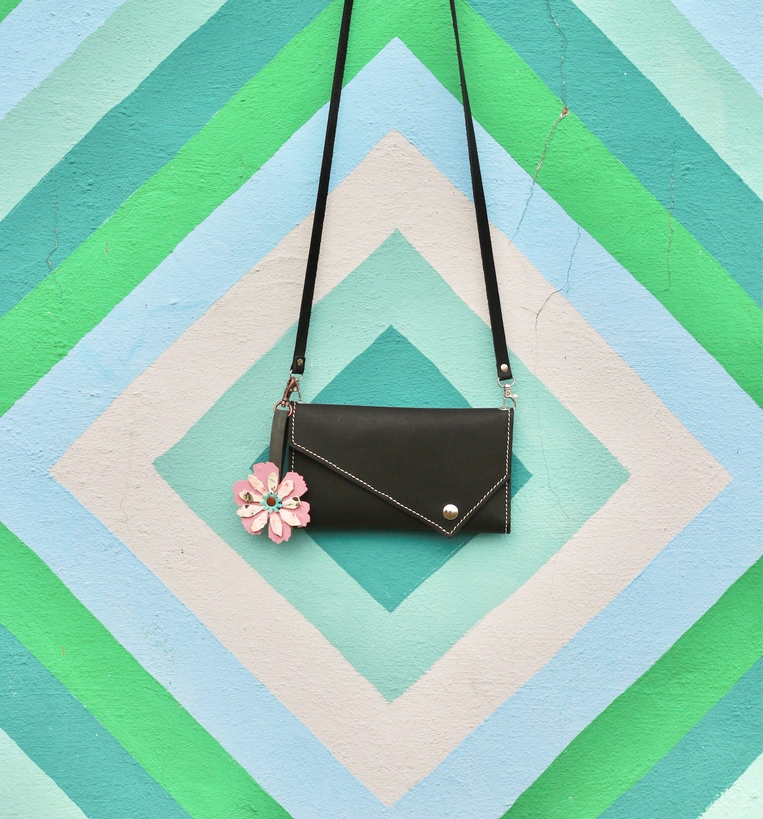 Crossbody Leather Phone Wallet