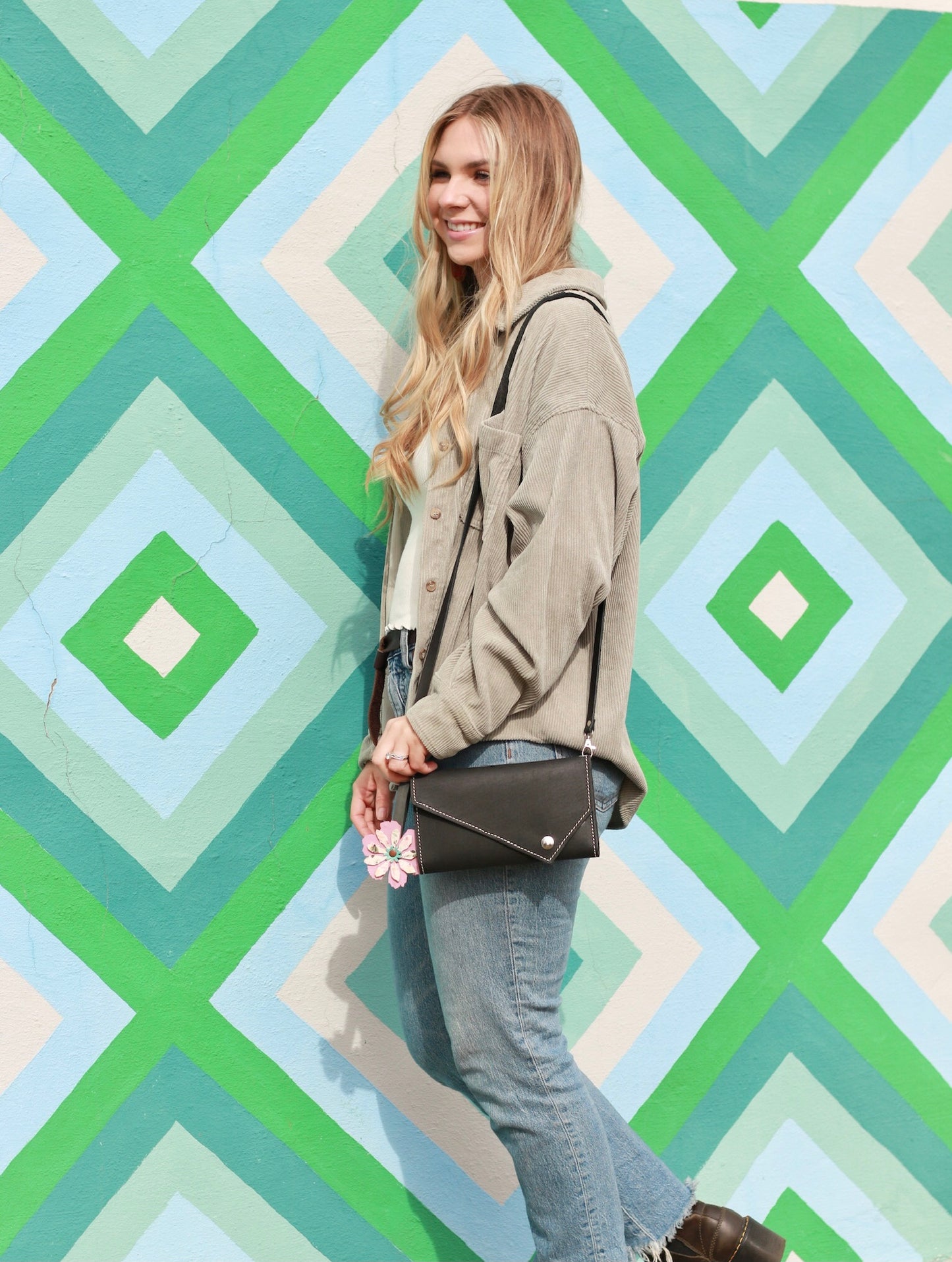 Crossbody Leather Phone Wallet
