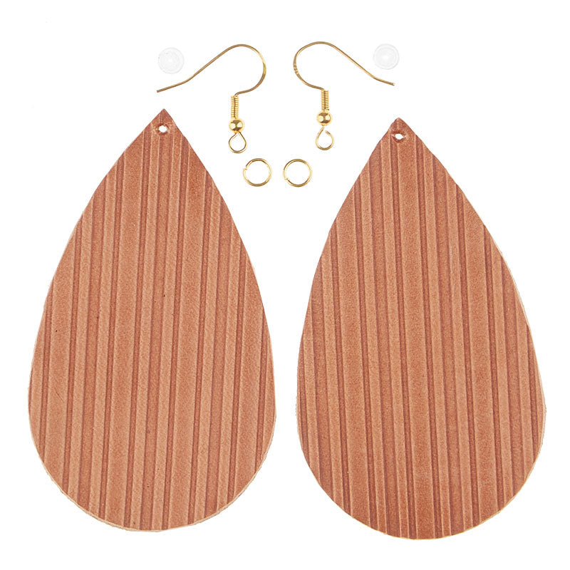 DIY Leather Earing: We Start it, You Finish it! Teardrop, Markerific Kit