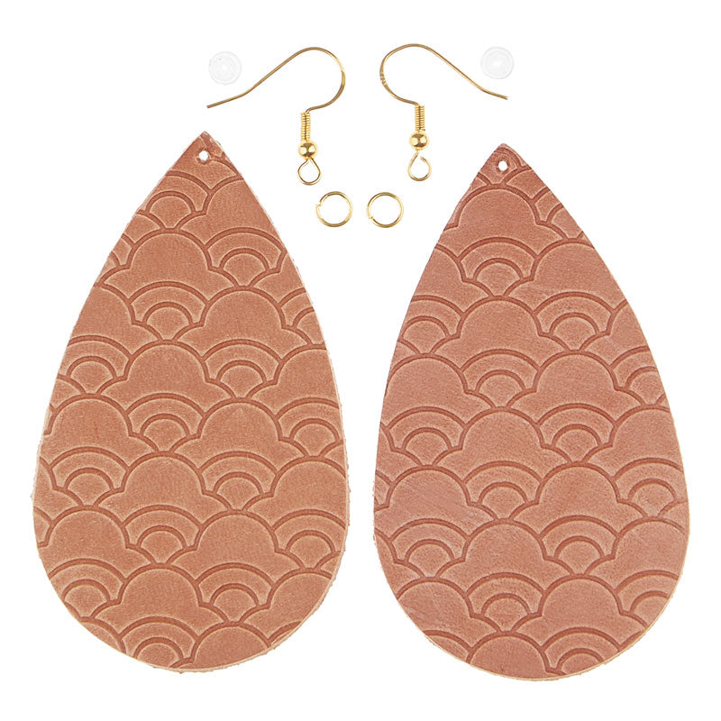 DIY Leather Earing: We Start it, You Finish it! Teardrop, Markerific Kit