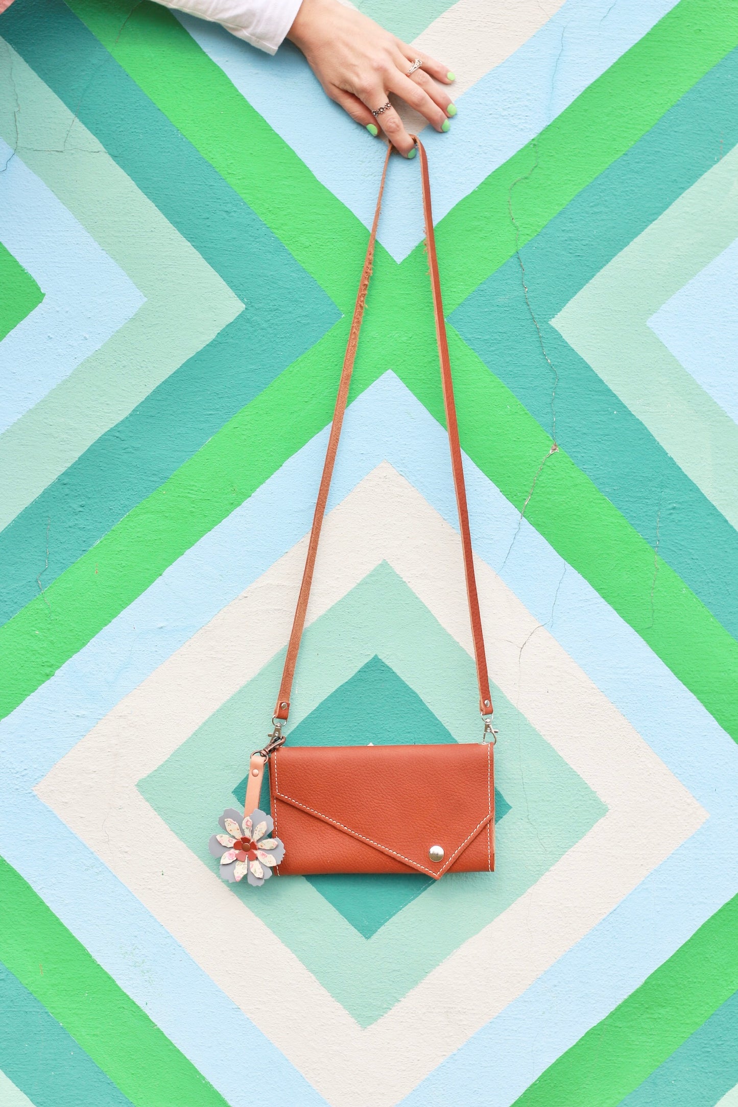 Crossbody Leather Phone Wallet