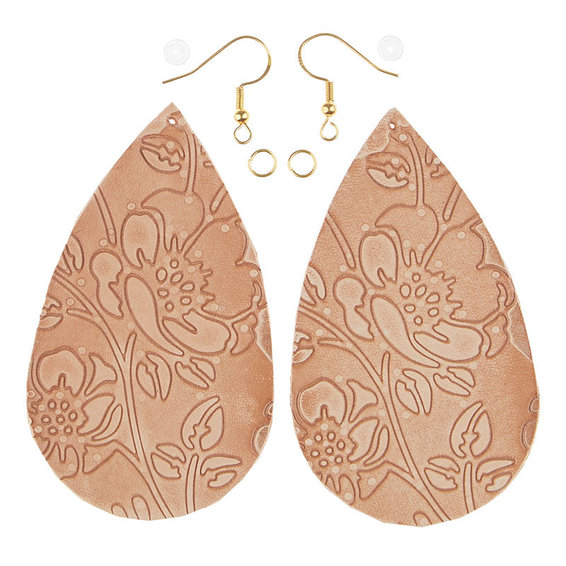 DIY Leather Earing: We Start it, You Finish it! Teardrop, Markerific Kit