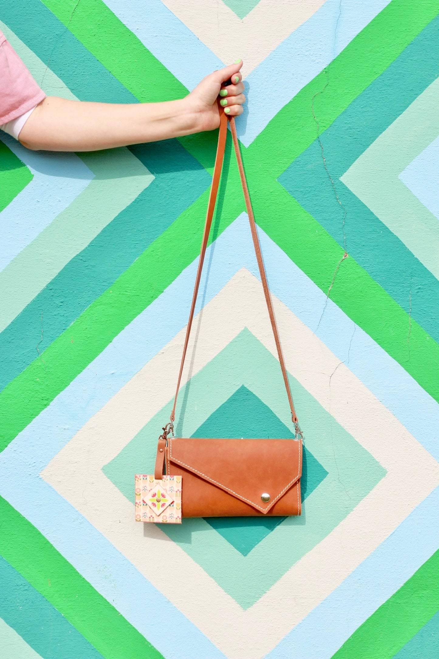 Crossbody Leather Phone Wallet